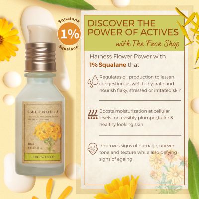The Face Shop: Calendula Essential Moisture Serum - 40 ml (Unisex)