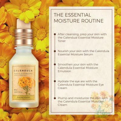 The Face Shop: Calendula Essential Moisture Serum - 40 ml (Unisex)