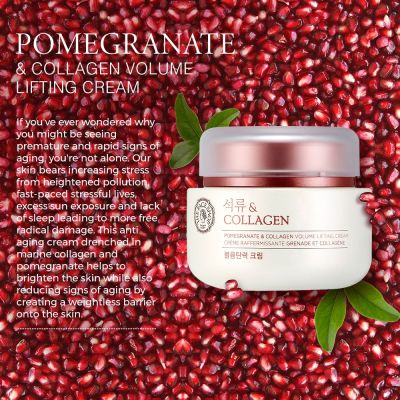 The Face Shop: Pomegranate and Collagen Volume Lifting Cream 100ml (Unisex)