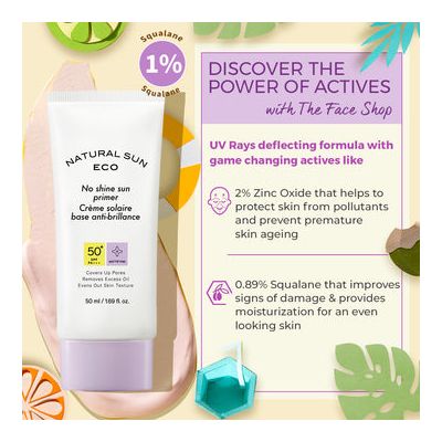The Face Shop: Natural Eco No Shine Sun Primer - 50 ml