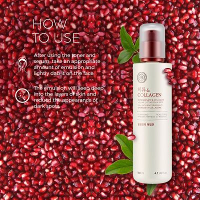 The Face Shop: Pomegranate and Collagen Volume Lifting Emulsion 140ml