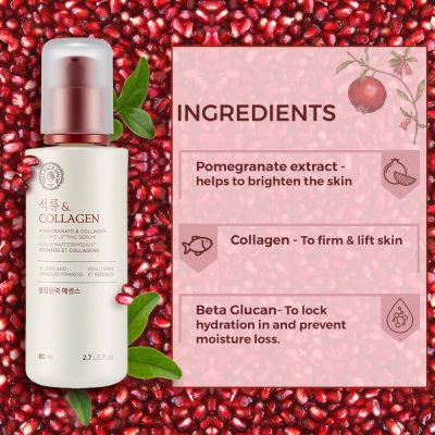 The Face Shop: Pomegranate and Collagen Volume Lifting Serum - 80 ml