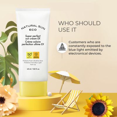 The Face Shop: Natural Eco Super Perfect Sun Cream EX - 45 ml