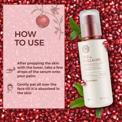 The Face Shop: Pomegranate and Collagen Volume Lifting Serum - 80 ml
