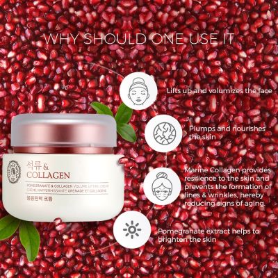 The Face Shop: Pomegranate and Collagen Volume Lifting Cream 100ml (Unisex)