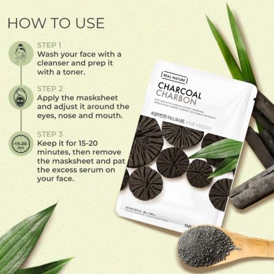 The Face Shop: Real Nature Charcoal Face Mask  20gm