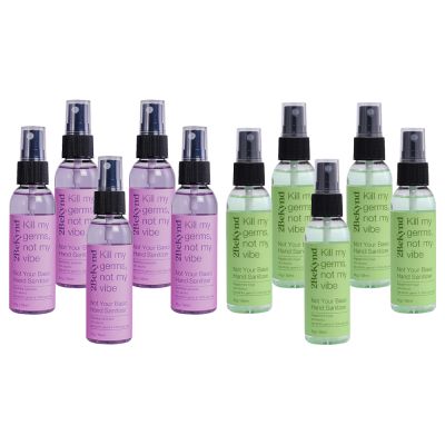 2BeKynd: Gentle and moisturizing hand sanitizer, Anti-Bacterial, hydrating, Peppermint Fresh and Soothing Lavender (Pack of 10)
