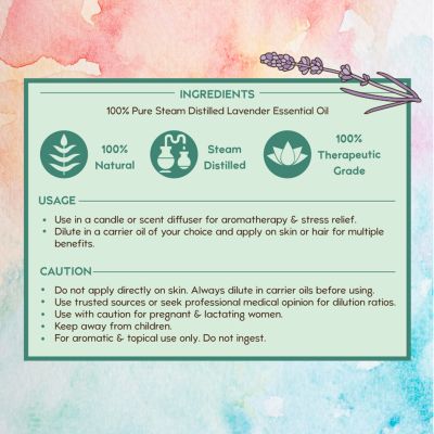 Nat Habit: Pure Lavender Essential Oil - 15ml