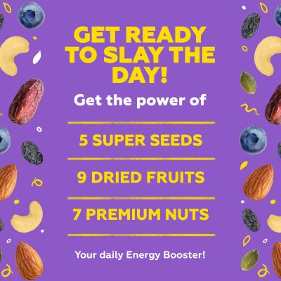 YogaBar: Super Healthy Dry Fruit Nuts, Seeds & Berries Organic Mix - 325gm