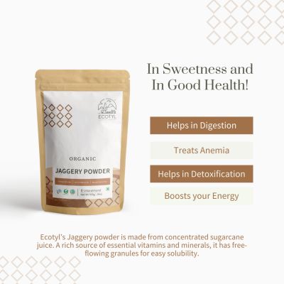 Ecotyl: Organic Jaggery Powder - 500 gm