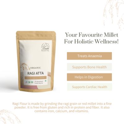 Ecotyl: Organic Ragi Atta - 250 gm