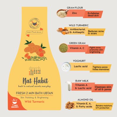 Nat Habit: Fresh Wild Turmeric Body Ubtan