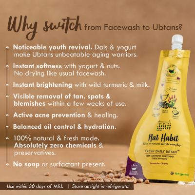 Nat Habit: Fresh Lavender Charm Ubtan - TwinPack