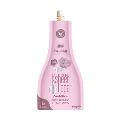 Nat Habit: Fresh Gulab Khus Ksheer Lepa Pore Refining & Tightening Ayurvedic Face Pack Mask - 40gm