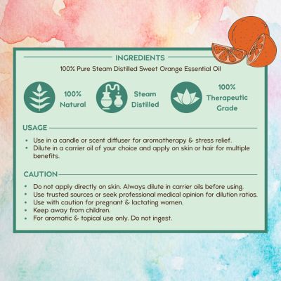 Nat Habit: Pure Sweet Orange Essential Oil - 15ml