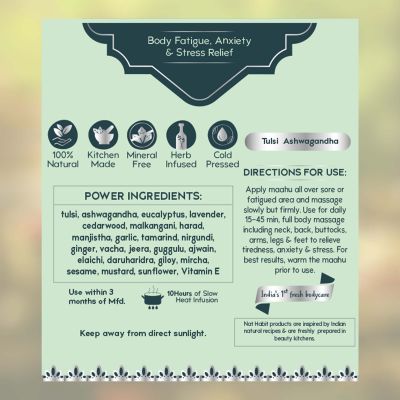 Nat Habit: Pure Tulsia Ashwagandha Maahu - 200ml