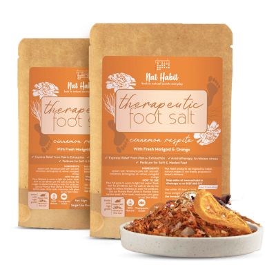 Nat Habit: Fresh Cinnamon Respite Foot Salt - Pack of 2
