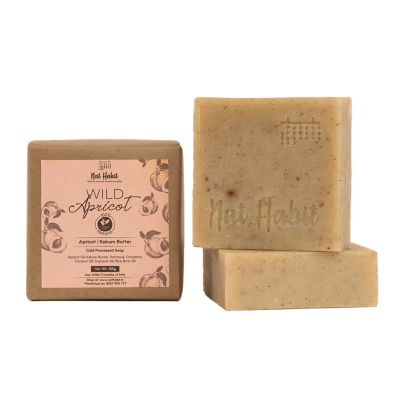 Nat Habit: Wild Apricot Soap - 125gm (Twin Pack of 2)
