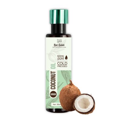 Nat Habit: Cold Pressed 100% Pure Virgin Coconut Oil - 100ml