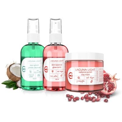 Lacuna Light: Hawaiian Delight Detox and Glow Skincare set