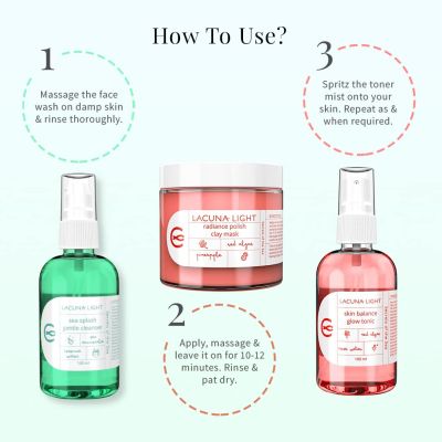 Lacuna Light: Hawaiian Delight Detox and Glow Skincare set