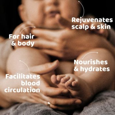 Tiny Mighty: Baby Massage oil (200 ml Each*2), 100% Cold Pressed Coconut & Almond Oil (Pack Of 2)