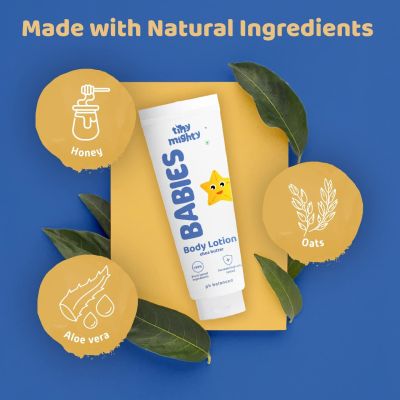 Tiny Mighty: Kids Lotion (200 ml Each*2), For Sensitive Skin, With Honey, Oats & Aloe Vera Extract (Pack Of 2)