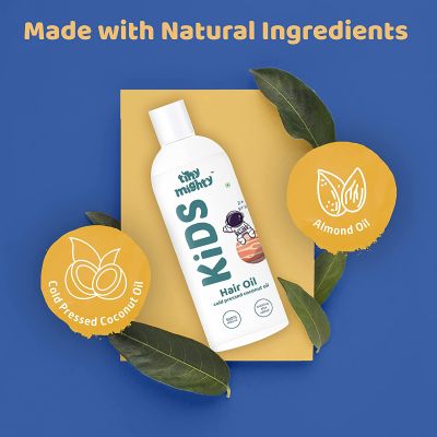 Tiny Mighty: Kids Shampoo and Hair Oil, 200 ml Each, For Sensitive Skin, Plant Based And Natural