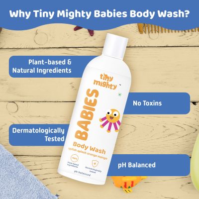 Tiny Mighty: Kids Shampoo and Hair Oil, 200 ml Each, For Sensitive Skin, Plant Based And Natural