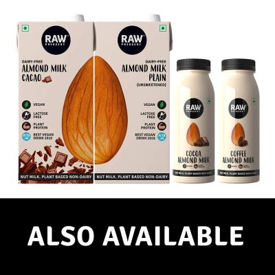 RAW PRESSERY: Almond Milk Plain (Unsweetened) - (2 x 1000 ml)