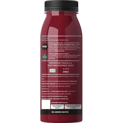 RAW PRESSERY: Apple, Beetroot, Carrot (Flush Juice) - (6 x 250 ml)