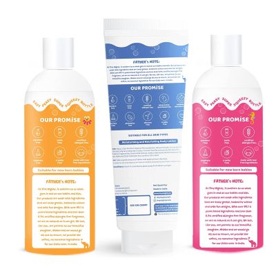 Tiny Mighty: Kids Shampoo and Hair Oil, 200 ml Each, For Sensitive Skin, Plant Based And Natural