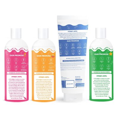 Tiny Mighty: Baby Body Wash, Lotion, Shampoo and Massage Oil, 200 ml Each, For Sensitive Skin,100% Plant Based And Natural