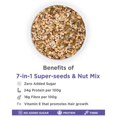 True Elements: 7-in-1 Super Seeds And Nut Mix - 250 gm