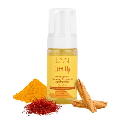 Enn Beauty: LITT UP Ubtan Skin Brightening Foaming Facewash, 110ml