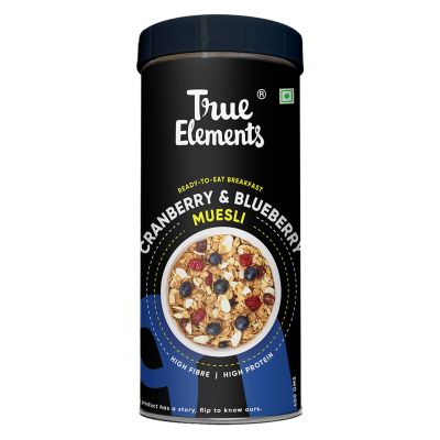 True Elements: Cranberry And Blueberry Muesli - 400 gm