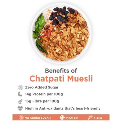 True Elements: Chatpati Protein Muesli - 400 gm