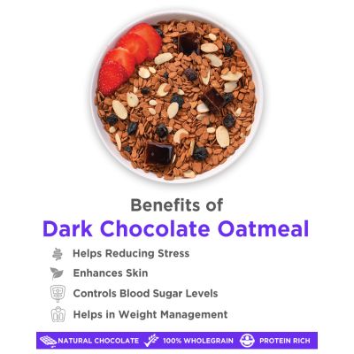 True Elements: Dark Chocolate Oatmeal - 500 gm