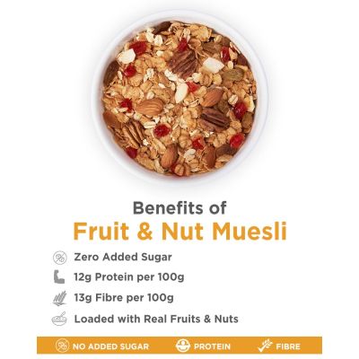True Elements: Fruits And Nuts Muesli - 1.2 kg