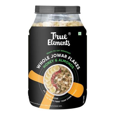 True Elements: Jowar Flakes With Honey And Almonds - 750 gm