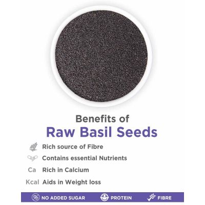 True Elements: Basil Seeds - 250 gm