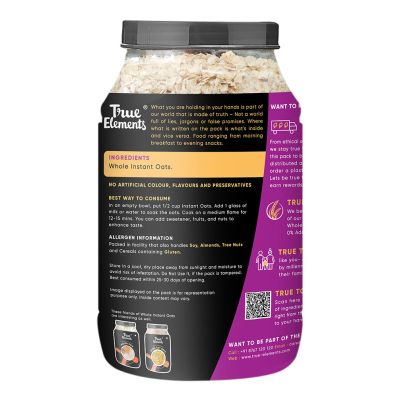 True Elements: Instant Oats - 900 gm