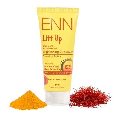 Enn Beauty: Litt Up Ultra Light Brightening Sunscreen Spf 50 - 50gm