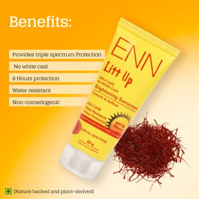 Enn Beauty: Litt Up Ultra Light Brightening Sunscreen Spf 50 - 50gm