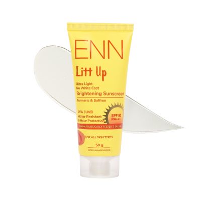 Enn Beauty: Litt Up Ultra Light Brightening Sunscreen Spf 50 - 50gm