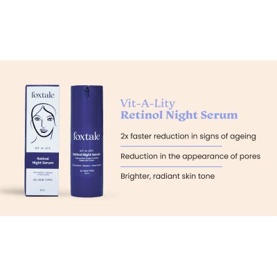 Foxtale: Vit-A-Lity 0.15% Encapsulated Retinol Night Serum - 30ml