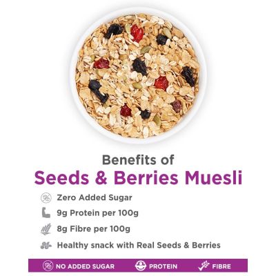 True Elements: Seeds And Berries Muesli - 1 kg
