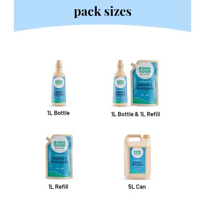 Born Good: Plant Based Colour Protect Liquid Detergent Refill - 1 Ltr