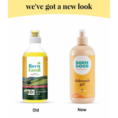 Born Good: Natural Low Foaming Dishwash Liquid  - 500ml