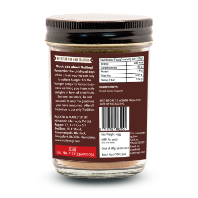 Nutty Yogi: Dates Powder - Rich in Iron & Calcium - 1.5 kg